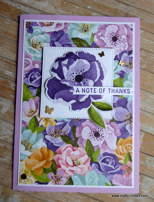 Rosie Thanks Card - Crafty-rootes